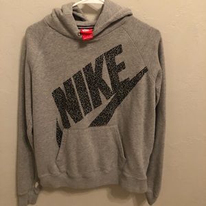 Gray Nike hoodie